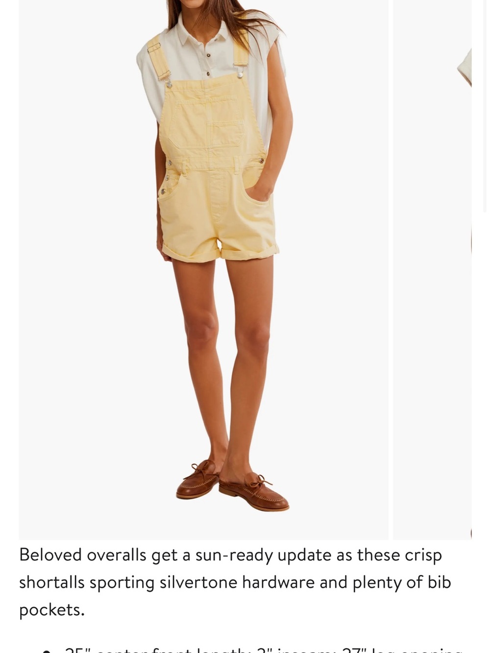 LOOKING FOR YELLOW SHORTALLS IN SIZE LARGE OR XL LEMON DROP COLOR BY FP